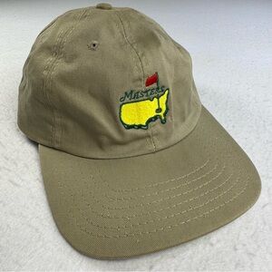 American Needle Masters Tournament Tan Adjustable Golf Hat